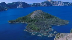 Landscapes Islands Oregon national park wizard crater lake