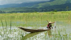 Landscapes Men Asia fishermen countryside asians travel Myanmar