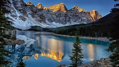 Landscapes Mountains Canada alberta lakes moraine lake