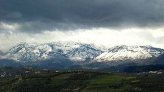 Landscapes Mountains clouds crete
