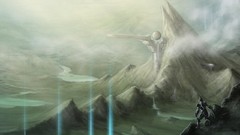 Landscapes Mountains halo artwork digital art Forerunner