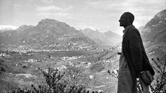 Landscapes Mountains Literature grayscale old photography 