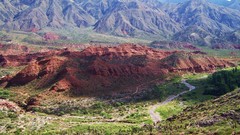 Landscapes Mountains red lakes argentina jujuy