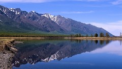 Landscapes Mountains Russia reflections siberia