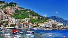 Landscapes Mountains Seaside positano