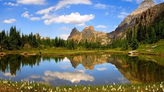 Landscapes nature Canada British Columbia lakes reflections 