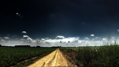 Landscapes nature clouds panorama roads blue skies n95