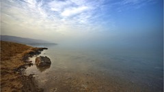 Landscapes nature clouds waterscapes Dead Sea