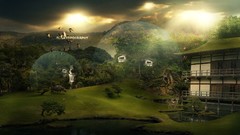 Landscapes nature Desktopography Photo