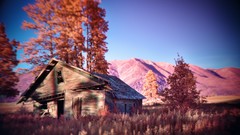 Landscapes nature farm houses natural scenery