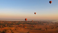 Landscapes nature fields national geographic Myanmar hot air 