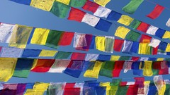 Landscapes nature Flags nepal prayer kathmandu