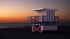 Landscapes nature Florida hut Miami Beaches