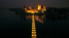 Landscapes nature fort Castles lithuania trakai long exposure 