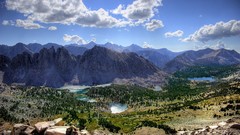 Landscapes nature grass water Mountains clouds California lakes 