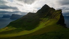 Landscapes nature hills faroe islands