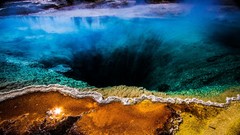 Landscapes nature Holes national park underworld yellowstone 