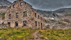 Landscapes nature home Alps architecture abandoned house stock 