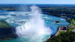 Landscapes nature horseshoe Niagara Falls waterfalls