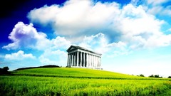 Landscapes nature lonely Temples photo art