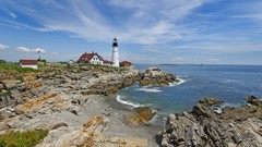 Landscapes nature Maine Portland Head