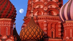 Landscapes nature Moscow Russia basil cathedrals