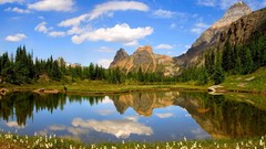 Landscapes nature Mountains Canada British Columbia lakes 