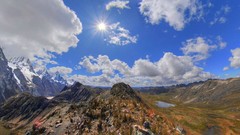 Landscapes nature Mountains clouds andes geology