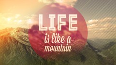 Landscapes nature Mountains design Typography circles valleys 