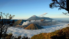 Landscapes nature Mountains mount Bromo