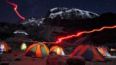 Landscapes nature Mountains national geographic tents Tanzania 