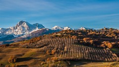 Landscapes nature Mountains panorama Italy italia Gran Sasso