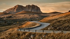 Landscapes nature Mountains panorama Italy italia Gran Sasso