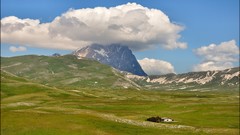 Landscapes nature Mountains panorama Italy italia Gran Sasso