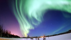 Landscapes nature North Pole aurora borealis skyscapes events
