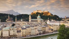 Landscapes nature old Austria Salzburg castle towns