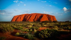 Landscapes nature plateau Uluru