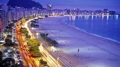 Landscapes nature Rio de Janeiro Brazil Beaches Copacabana