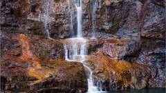 Landscapes nature rocks hidden cavern turquoise waters