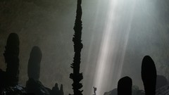 Landscapes nature silhouettes sunlight caves national 