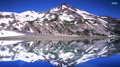 Landscapes nature snow Mountains lakes Mount Kilimanjaro