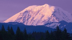 Landscapes nature snow peak Washington Mount Rainier