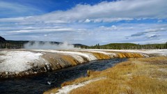 Landscapes nature snow Yellowstone National Park national park 
