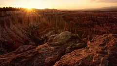 Landscapes nature sun bryce canyon deserts