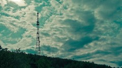 Landscapes nature Trees clouds hills tower Russia skyscapes 