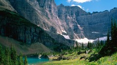 Landscapes nature Trees Mountains Montana lakes national park 