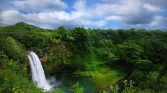 Landscapes nature Trees water clouds waterfalls cliffs rivers 