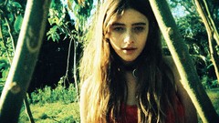 Landscapes nature Trees woman long hair brunettes models Teresa 