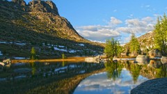 Landscapes nature Washington north lakes wilderness cathedrals