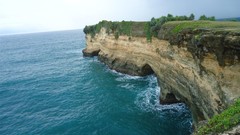 Landscapes nature water clouds ocean cross bedding forests 